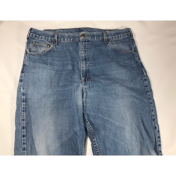 Carhartt Jeans Mens 40x32 Blue Relaxed Fit Medium Wash Denim USA - Picture 8 of 9